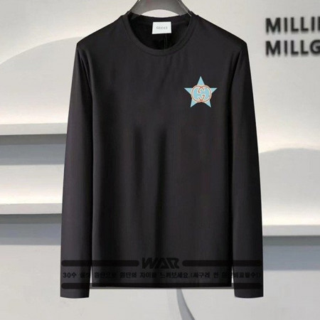 GUC*I   스타GG 백로고 긴팔 티셔츠