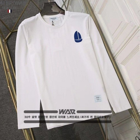 THOM BROW*E   쉽 로고 긴팔 티셔츠