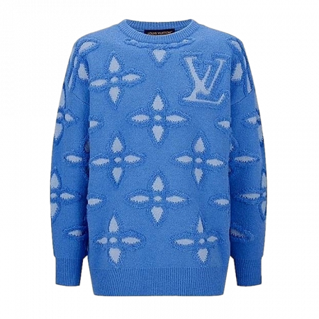 LOUIS VUITTON LV 플라워 쟈카드 스웨터