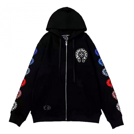 크롬*츠 Chrome hearts 멀티 홀스슈 후디집업