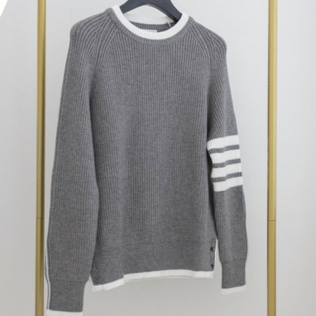 톰브*운   사선 완장 니트 스웨터