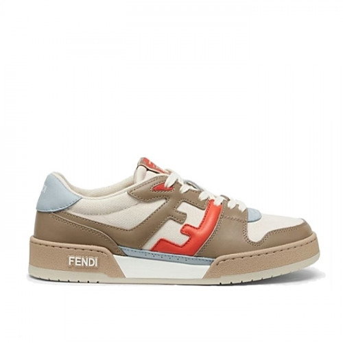 FENDI Match 멀티컬러 레더 로우탑 스니커즈