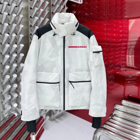 PRA*A   새드로고 덕다운 패딩 32