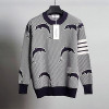 톰브*운 THOMBROWNE 사선완장 돌핀 울 니트