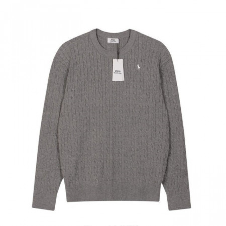 POLO 랄프*렌   러스트 꽈베기 라운드니트