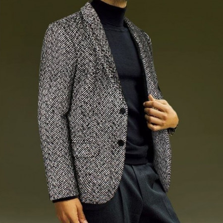 GUC*I   헤비 헤링본 블레이져