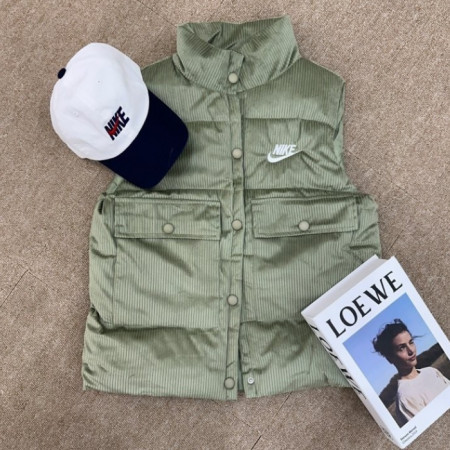 NIKE   골지 투포켓 패딩 조끼 (여성용)