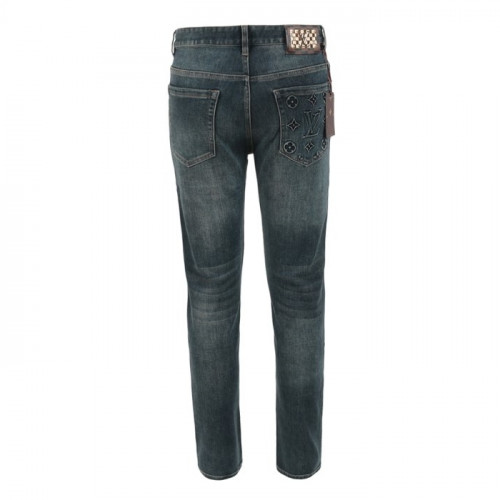 Louis Vuitt*n   24FW 엠보 로고 진청 슬림 일자진