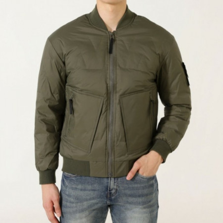 스톤 아일*드   와펜 패치 퀄딩자켓