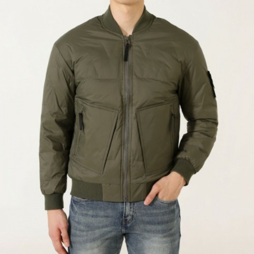 스톤 아일*드   와펜 패치 퀄딩자켓