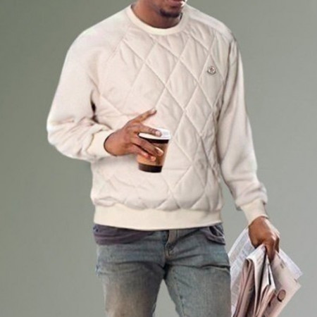 몽클*어   퀼팅 덤블 맨투맨