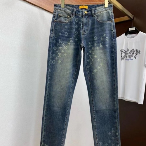 LOUIS VUITT*N   시그니처 패턴 청바지