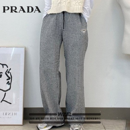 PRA*A   12 - 357번 남여공용 쥐돌이 체크  와이드 밴딩