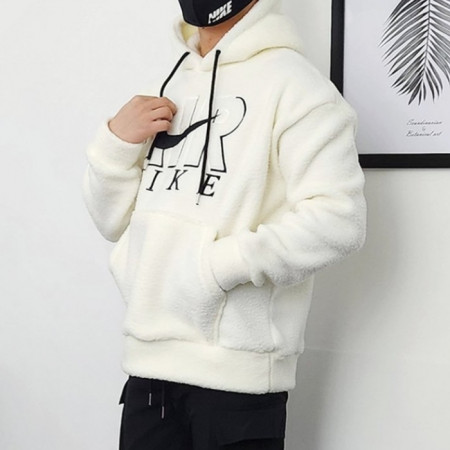 MIKE   입체 자수 뽀글이 후드