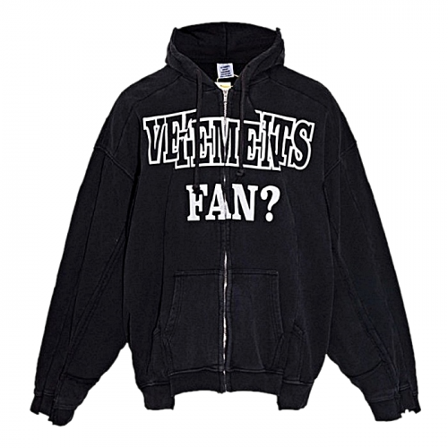 베*멍 VETEMENTS 예스 아이엠 후디집업