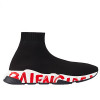 발렌시*가 BALENCIAGA 그래피티 로고솔 스피드 스니커즈