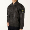 스톤아일*드 STONE ISLAND 안감 융기모 레더자켓