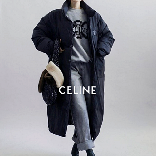 셀*느 CELINE 롱 카라 패딩 코트