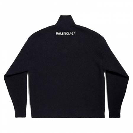 BALENCIAGA 더블니티드 하프집업 스웨터