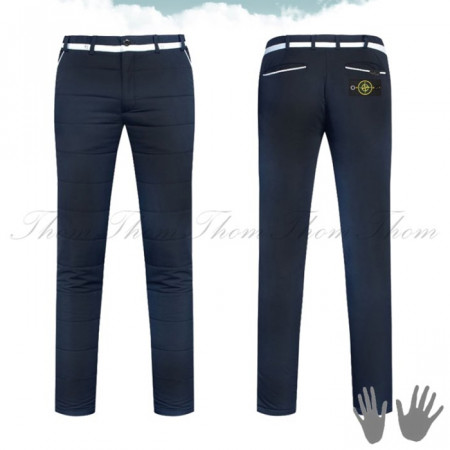 스톤 아일*드    슬림핏 마스터 밴딩 패딩팬츠