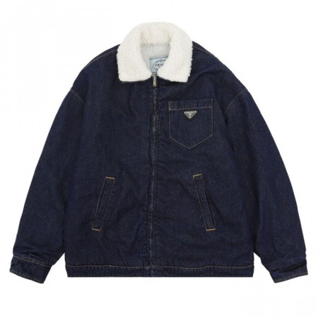 PRA*A   시어링 데님 자켓