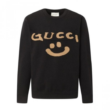 GUC*I  핸드드로잉 스마일 니트