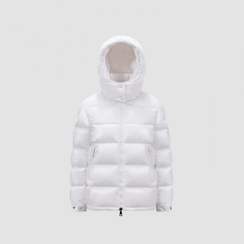 MONCLER Maire 후드 쇼트 다운 재킷 - 오프 화이트