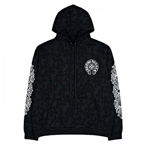 크롬*츠 Chrome hearts 세메터리 크로스 후디집업