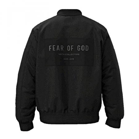 FEAR OF GOD 백패치드 로고 봄버자켓