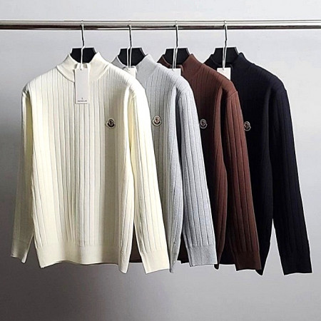 MONCLER 골지 캐시미어 반목 니트