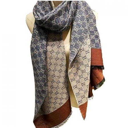 GUCCI 양면 GG 캐시미어 머플러