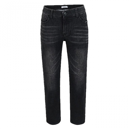 PRADA안기모 블랙 히든밴딩 슬림일자 팬츠