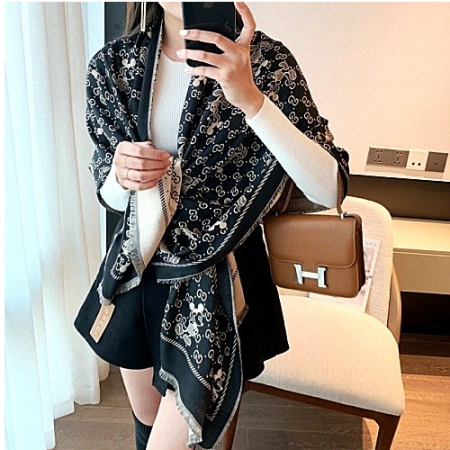 구* GG X 디즈니 로고 숄 머플러