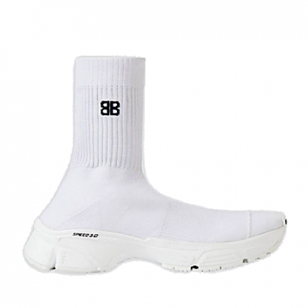 발렌시*가 BALENCIAGA 스피드 러너 3.0 스니커즈 - 화이트