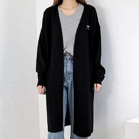 DIOR 벌 자수 오픈 가디건