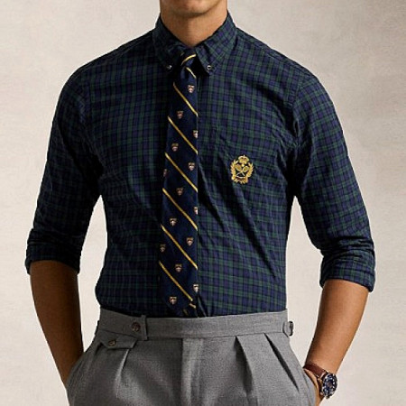 폴로 Polo Ralph Lauren 테니스 자수 체크 셔츠