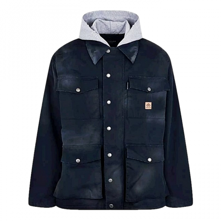 BALENCIAGA 인서트후디드 디스트 자켓