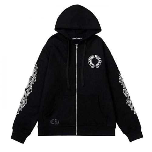 Chrome hearts 플로랄 왕발굽 후드집업