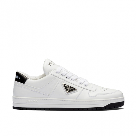 PRADA 다운타운 나파 스니커즈 - 화이트 & 블랙