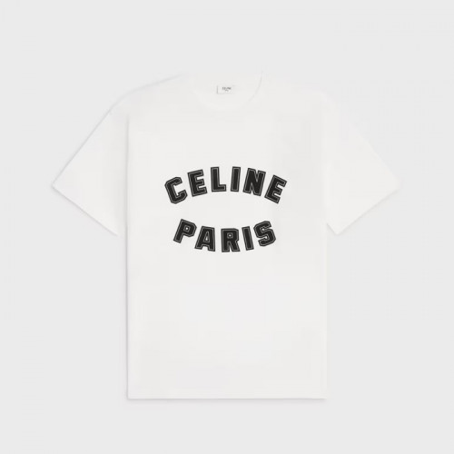 CELINE PARIS 루즈 티셔츠 - 화이트