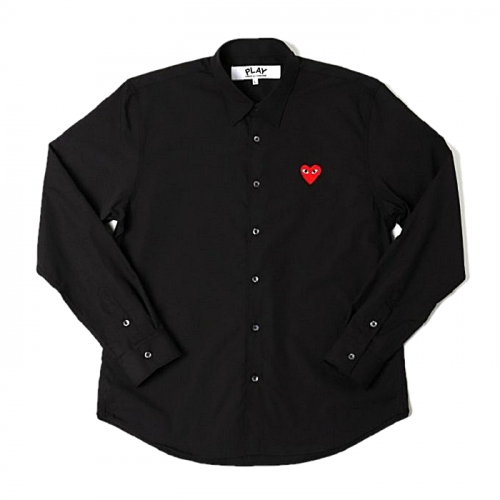 꼼데 COMME des GARÇONS 하트 블랙 셔츠