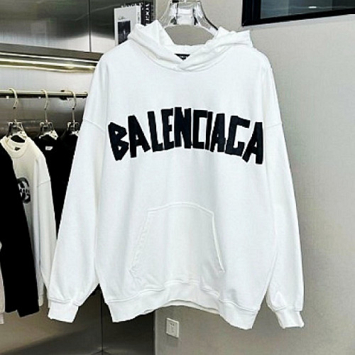 발렌시*가 BALENCIAGA 테이프 로고 후드