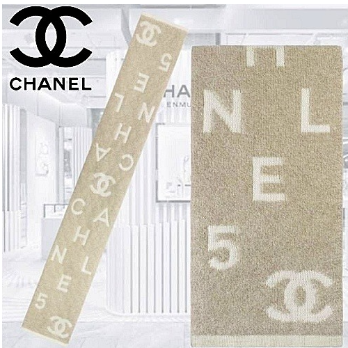 샤* CHANEL 프리미엄 캐시미어 이니셜 머플러