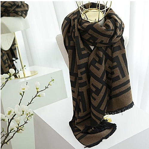 펜* FENDI 멀티 컬러 울 비스코스 머플러