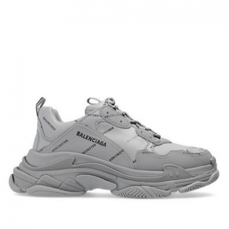 발렌시*가 BALENCIAGA  트리플S 멀티로고 스니커즈 그레이