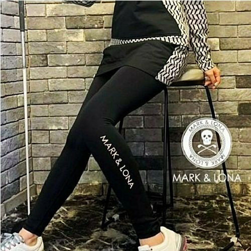 (국내배송) 마크앤로나 MARK & LONA 로고 프린트 기모 레깅스