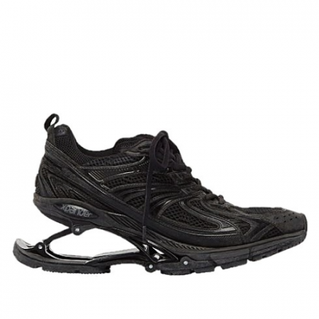 발렌시*가 BALENCIAGA 메쉬 패널 X-PANDER 스니커즈 - 블랙