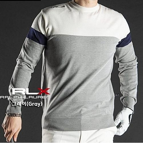RALPH LAUREN RLX GOLF 노치 플래그 라운드 니트