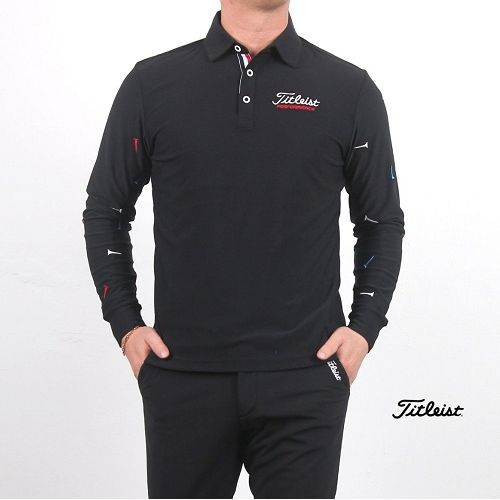 (국내배송) 타이* 리스트 멀티 자수T로고 골프 티셔