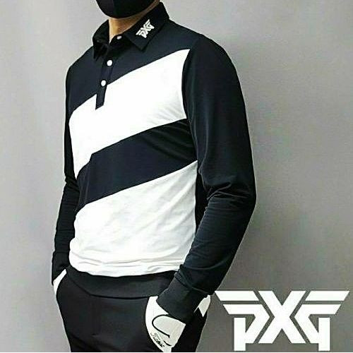 (국내배송) PXG GOLF 서스팬스 약기모 카라 티셔츠